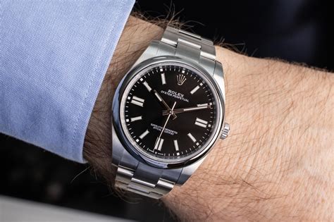 rolex oyster perpetual black and silver|Rolex Oyster Perpetual color chart.